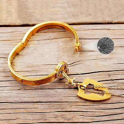 Set de Amor 🔐 Collar + Pulsera con Proyección "Te Amo" | Personalizado - Joyería Sarai