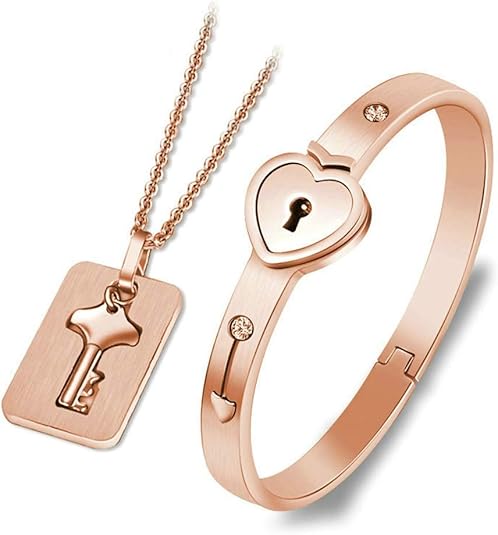Set de Amor 🔐 Collar + Pulsera con Proyección "Te Amo" | Personalizado - Joyería Sarai