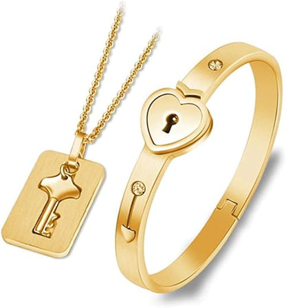Set de Amor 🔐 Collar + Pulsera con Proyección "Te Amo" | Personalizado - Joyería Sarai