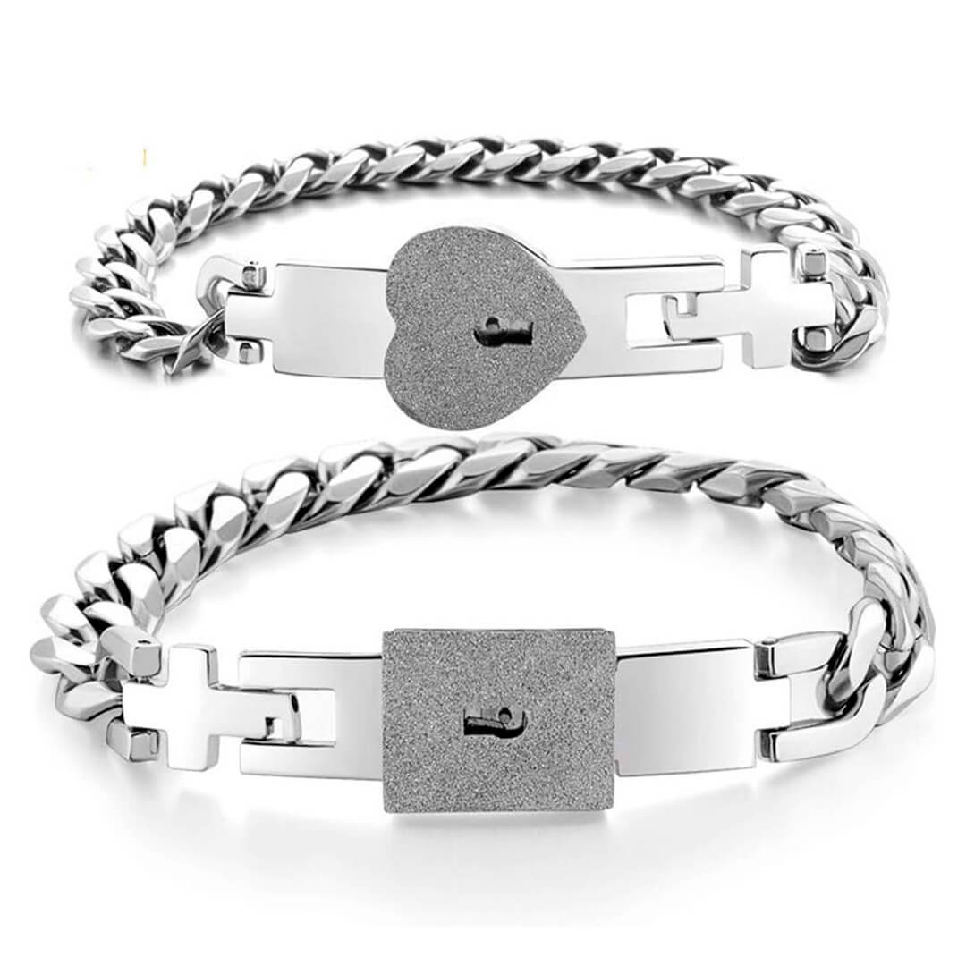 Sett de Pulseras Candado de Amor - Personalizado 🔐 - Joyería Sarai